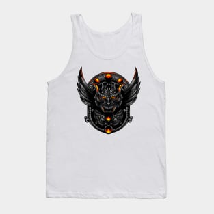 creepy flying dragon illustration Tank Top